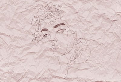 Fotobehang PaperFace1 DD120197 A.S. Création ARTist Roze Vlies 270 x 400 cm (4 delen) Fotobehang