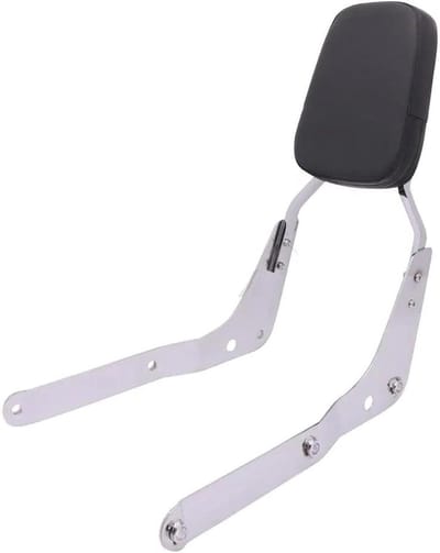 Passagierskussen Motor - Rugsteun Kussen - Comfortabel Rijden - Afneembaar Ontwerp - 3.1 kg - Zilver