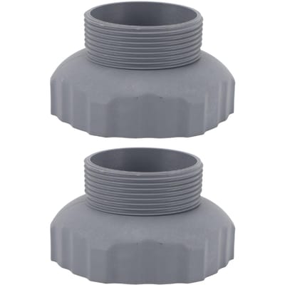 2 STUKS Zwembadslangadapter 11239 Zwembadaccessoire Bovengronds Zwembad Skimmer Slangadapter voor Intex Wand gray