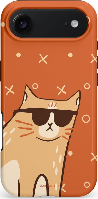 Casetastic hoesje geschikt voor Apple iPhone Air - MagSafe - Dubbellaagse bescherming - CoolCat - Fashion Case - Terracotta Crème