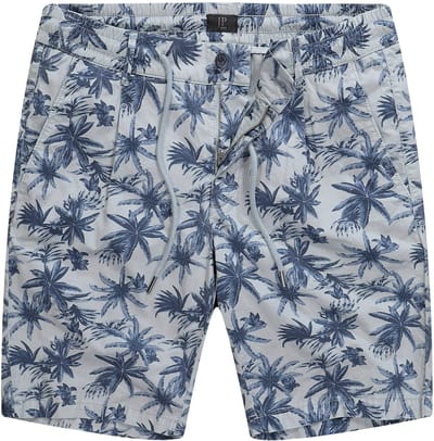 JP 1880 - Heren - Bermuda all-over print elastische tailleband - Marmer - Maat 5XL