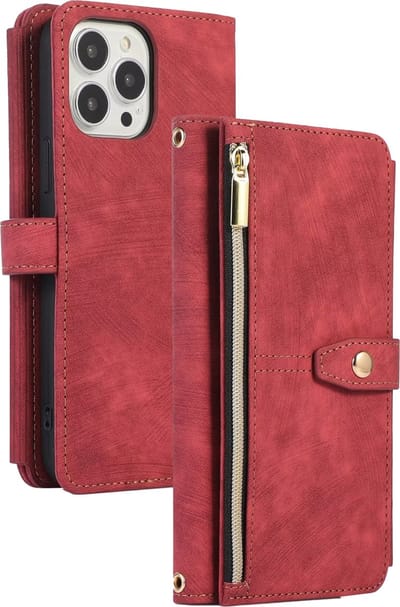 Hoesje geschikt voor Samsung Galaxy A22 5G - Bookcase - Koord - Pasjeshouder - Portemonnee - Kunstleer - Rood