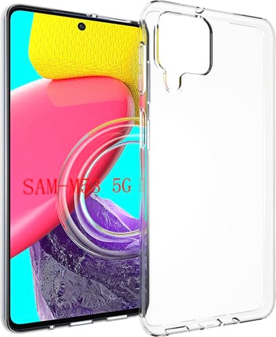 MobyDefend Hoesje - Geschikt voor Samsung Galaxy M53 - Transparante TPU Backcover - Volledig Doorzichtig