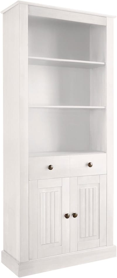 Mille-Boekenkast - 2-deurs 1-lade - Wit Grenen