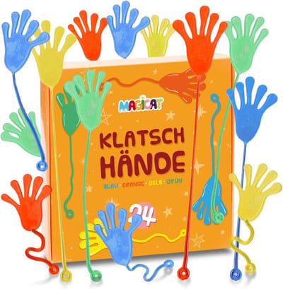 XXL Set Glued Hands 24 Stuks - Kleverig Speelgoed voor Kinderfeestjes en Cadeautjes