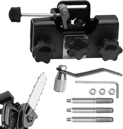 Kettingzaag Slijper - Zaag slijper set - Kettingen slijpen - Aluminiumlegering - 15.5 x 10 x 6 cm