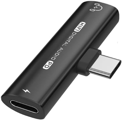 USB-C naar 3,5 mm hoofdtelefoonadapter