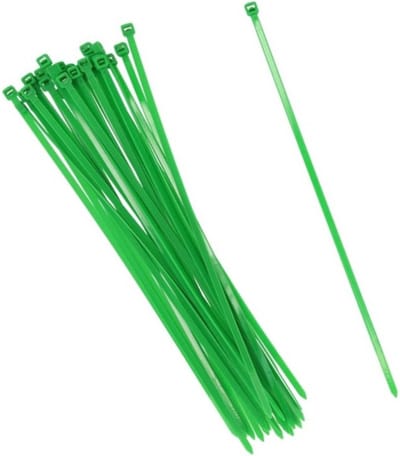 Gerimport tie-wraps/kabelbinders - 30x stuks - groen - kunststof - 30 cm