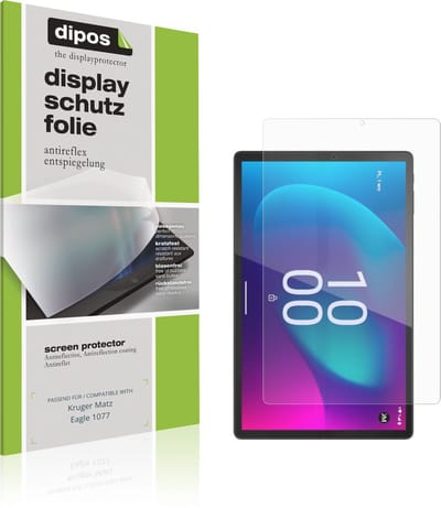 dipos – 2x Matte Beschermfolie geschikt voor Kruger Matz Eagle 1077 | Krasbestendige & antireflecterende Screenprotector Ultra-Thin