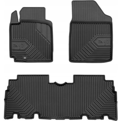 Frogum No.77 - Automatten - TOYOTA YARIS Verso (1999-2005) - 3-delige set - TPE Rubber - Zwart