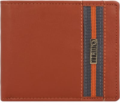 mano Don Leonardo RFID Leren Portemonnee 11,5 cm - Jongens - Horizontaal - cognac