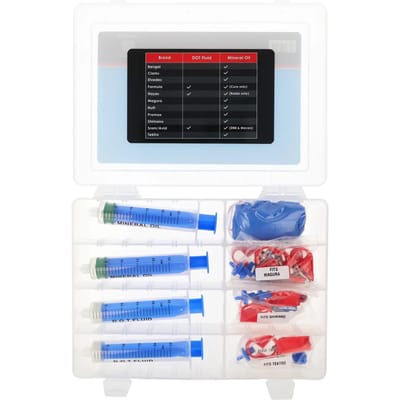 Elvedes Universele bleeding kit voor hydraulische schijfremmen - Inclusief adapters - Geschikt voor mineraal en DOT olie
