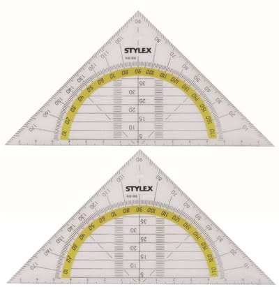 2x Geo driehoek 14 cm