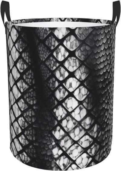 Grote wasmand - Kleding opberger - Wasgoed sorteren - Vrijstaande structuur - 40x40x50 cm - Zwart