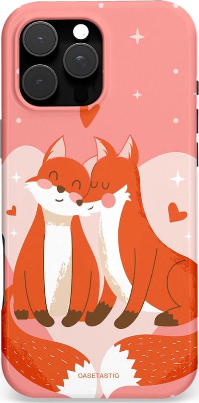Casetastic Hoesje Geschikt voor Apple iPhone 16 Pro Max Magsafe - Stijlvolle Beschermende Duo-layer Case - Vossenzoen