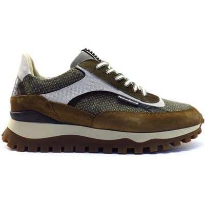 Floris van Bommel - DE GROMMER 05.11 - Lage sneakersVrije tijdsschoenenHeren sneakers - Kleur: Groen - Maat: 43.5
