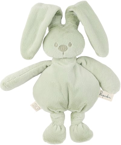 Nattou Lapidou Knuffel konijn - 30 cm - Zachte baby knuffel - Baby cadeau - Lindengroen
