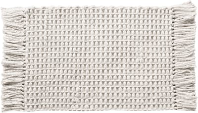 Heckettlane Badmat Madras - Badkamermat - Bidetmat - Antislip tapijt - 60x100 cm - Off-White