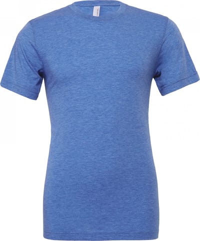 Bella+Canvas Unisex Triblend Crew Neck T-Shirt CV3413 - True Royal Triblend (Heather) - S