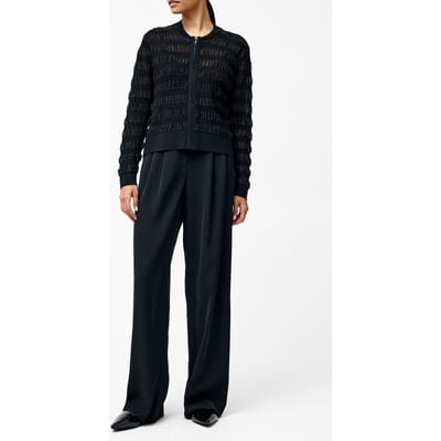 French Connection Melba Textured L/s Cardigan Black Maat: XS | Jassen Outlet | Dames | Zwart