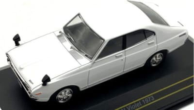 Nissan Violet Deluxe 1973 Wit - Model 1/43 - First:43