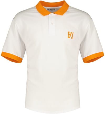 Bikkembergs Bmt0942 Korte Mouw Poloshirt Wit L Man