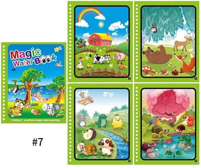 Winter Uitverkoop! 1+1 Deal Zomervakantie | Vaderdag Cadeau | Magisch Water Kleurboek voor Kinderen | Zomeractie | Herbruikbare Water Tekening | Kleuren met Waterpen | African Safari