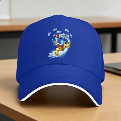 Casquette de Baseball Wobbly Life Élégante pour Hommes Femmes Chapeau Trucker Respirant Imprimé Sport Extérieur Casquettes de Baseball Cadeau d'Anniversaire One Size blue