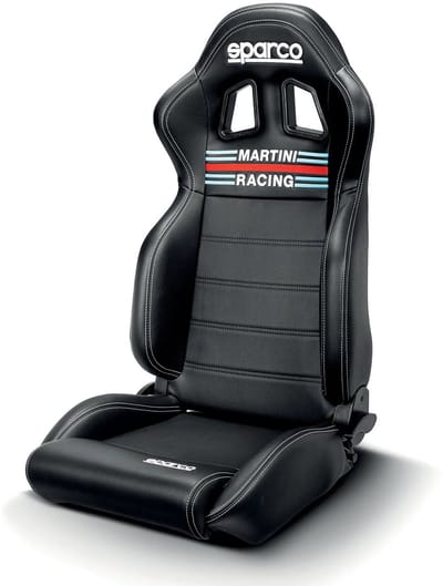 Sparco Martini Racing Racestoel R100 MY2022 Martini Racing Auto-accessoire - Zwart — Maat Onesize