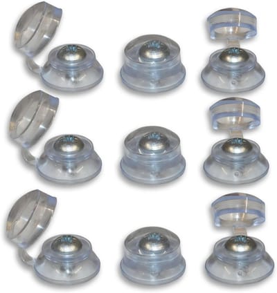 Dakbedekking Schroefdoppen - Plastic Cap Strips - Dak Beschermen - Onderdeel uit één stuk - 50 stuks - Helder