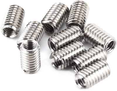 Dailygoods - 10 Stuks Reparatie Inzetmoeren Roestvrij Staal voor Binnenschroefdraad