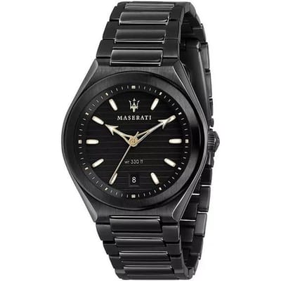Montre Homme Maserati Triconic Cadran Noir Quartz R8853139004 100M noir