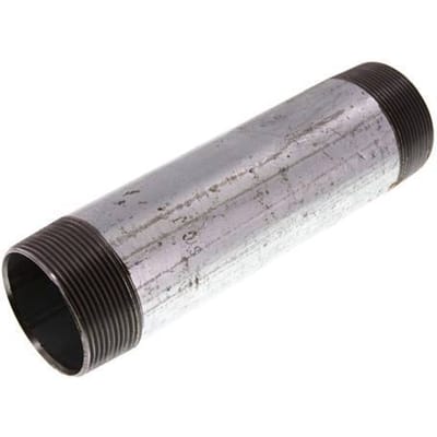 R 2'' Verzinkt Stalen Dubbele Pijpnippel 50 Bar DIN 2982 - 200mm