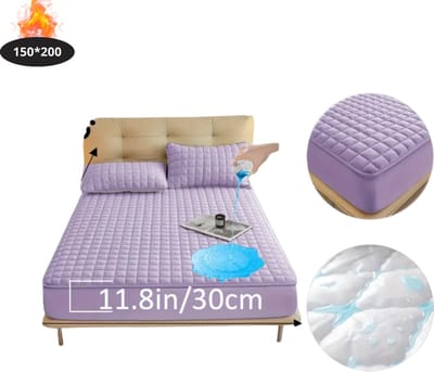 Nivard Waterdicht Hoeslaken - Beddengoed - Fitted Sheet - Bed - Paars 150x200