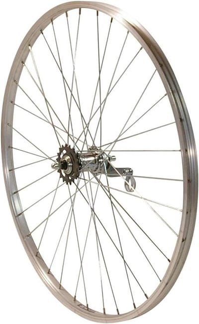 26 inch Fiets Achterwiel Zilver met Terugtraprem en 1 Versnelling