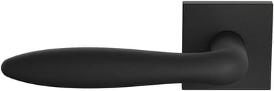 Deurkruk op rozet - Zwart - RVS - GPF - GPF1314.61.02 Rangi Deurklink op vierkante zwart, 50x8mm