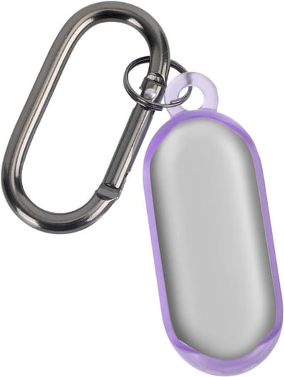 Hoesje voor PLAUD NotePin AI Spraakrecorder, Zachte TPU Draagtas Spraakrecorder Draagbare Beschermhoes met Sleutelhanger en Karabijnhaak Kit voor Mannen Vrouwen (Paars)