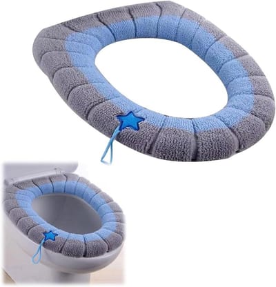 Toiletbrilhoes met Dik Kussen - Blauw, Hygiënisch en Comfortabel in Gebruik