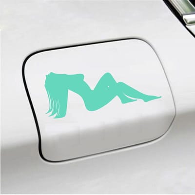 Bumpersticker - Dame - 7,3 X 18 - Mint