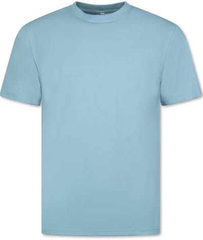 Oversized T shirt Heren - Effen T shirt Heren Blanco - MD6530 - Licht Blauw