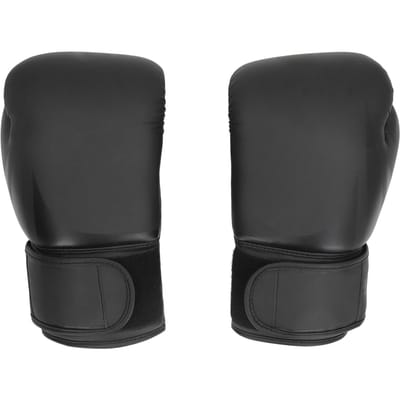Gants de Boxe Noir Givré 12oz PU Réglables Respirants Ergonomiques Gants de Sac de Frappe pour Entraînement black