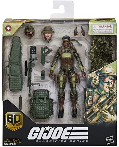 G.I. Joe Classified Series 60th Anniversary 6-Inch Action Marine Sniper Action Figure