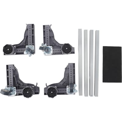 Wasmachine Mobiele Roller Hoogte Breedte Lengte Verstelbaar Sterk Draagvermogen met Rem Balans gray