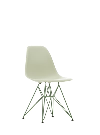 Vitra DSR Colours Eames Plastic Side Chair - kiezelsteen RE - Glijders voor tapijt