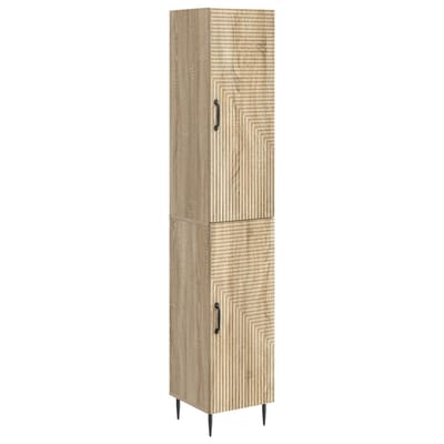 vidaXL Kastenset 2 st Sonoma Eiken Bewerkt hout