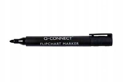 Q-Connect Flipchart Marker Rond Zwart - 2-3mm Lijn