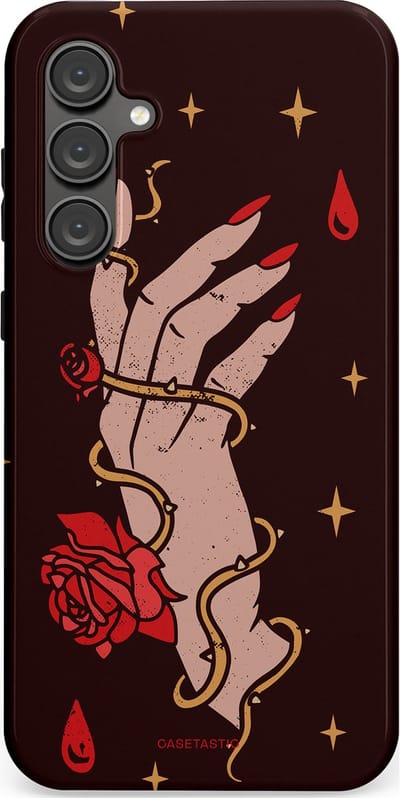 Casetastic Hoesje Geschikt voor Samsung S23 FE - Stijlvolle Beschermende Duo-layer Case - Hartslag van tijd