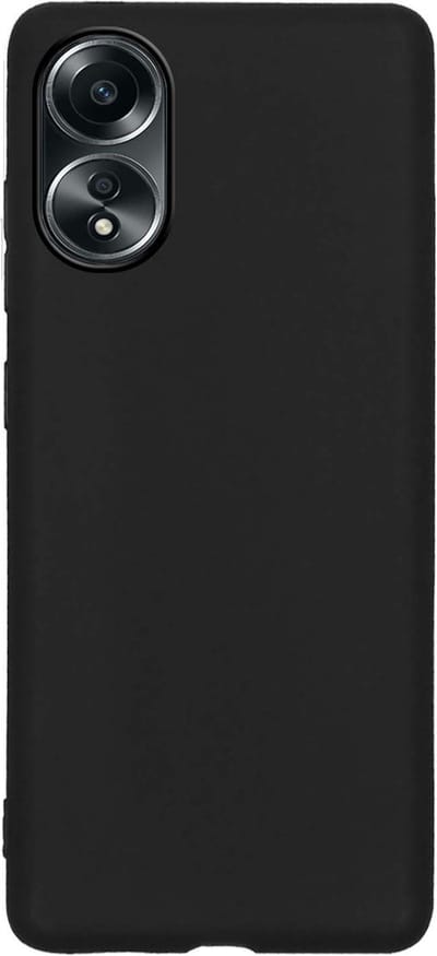 Hoes - Geschikt voor OPPO A58 - Sterk & Shockproof - Hoesje Cover - Siliconen Case - Zwart