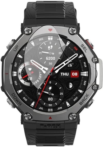 Screenprotector geschikt voor Amazfit T-rex 48mm - 1x FlexGuard Screen Protector