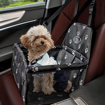 Equivera Hondenmand Auto - Autostoel Hond - Automand Hond - Hondenstoel Auto - Hondenmand Auto Achterbak - Hondenkussen Auto - Honden Mand Auto